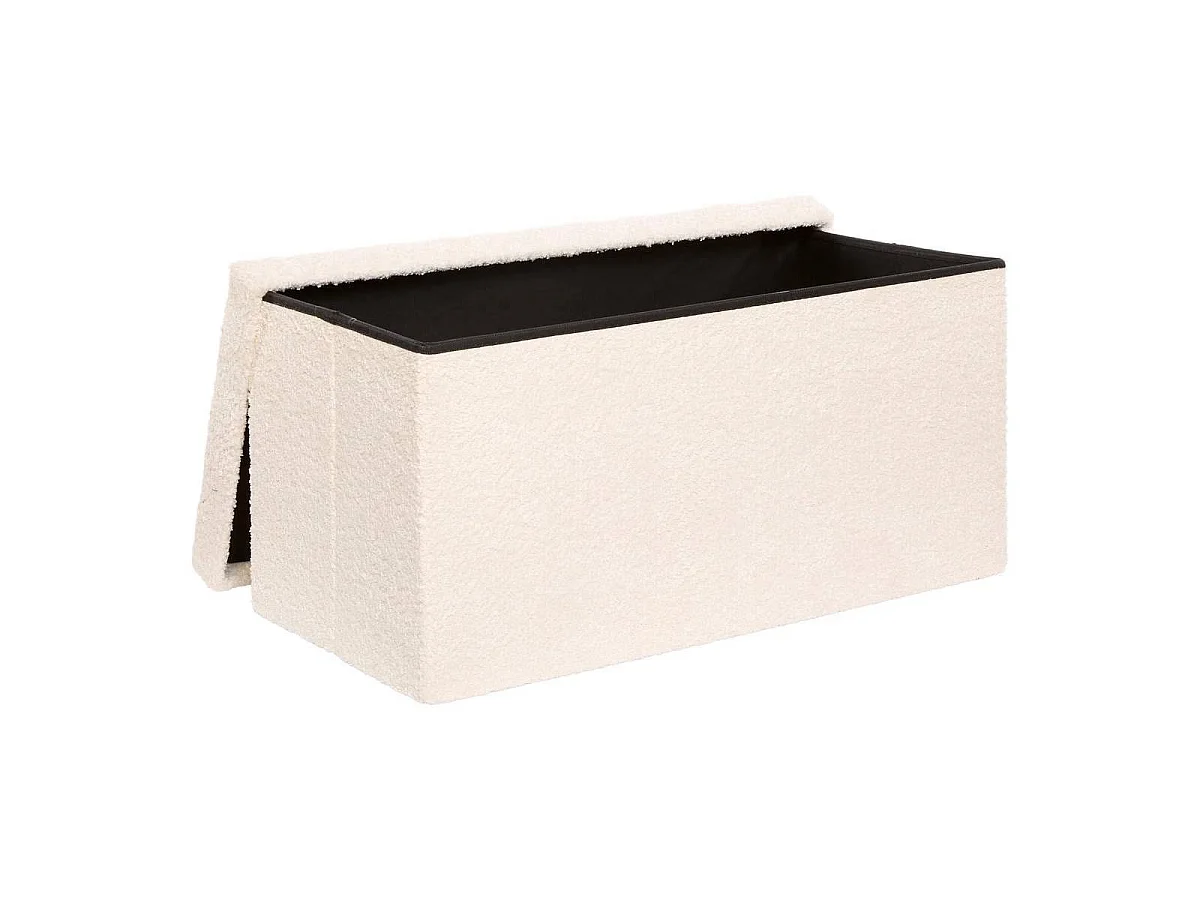 Banc Coffre Pliable "Soana" 76cm Ivoire