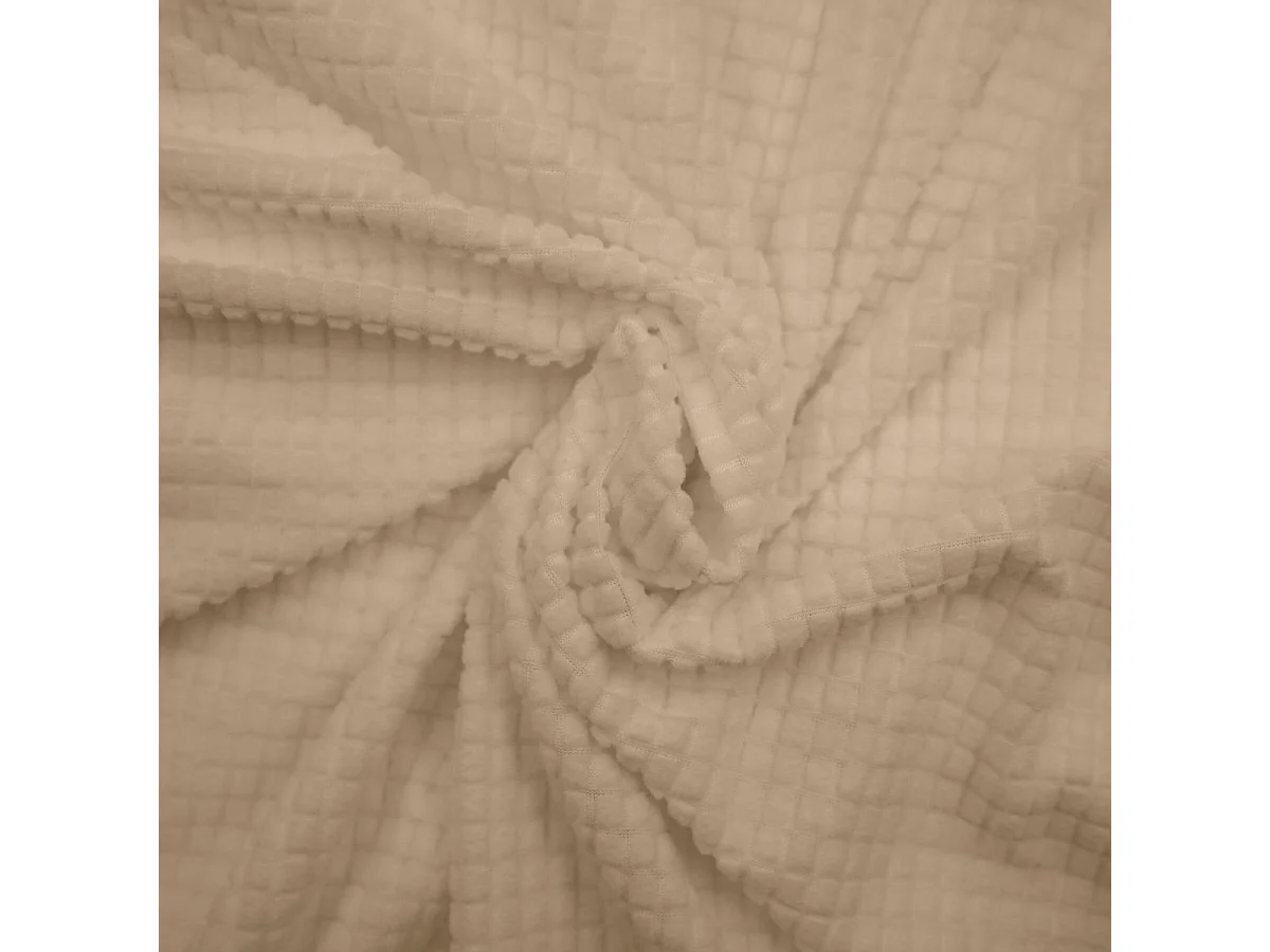 Housse de Canapé en Tissu Gaufré "Sacha" 230cm Lin