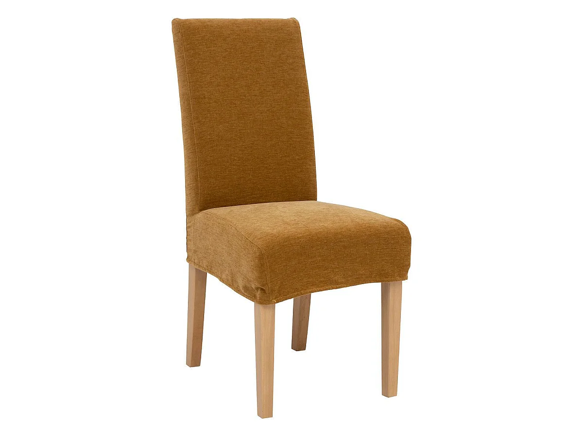 Housse de Chaise Chenille "Jana" 61cm Ocre
