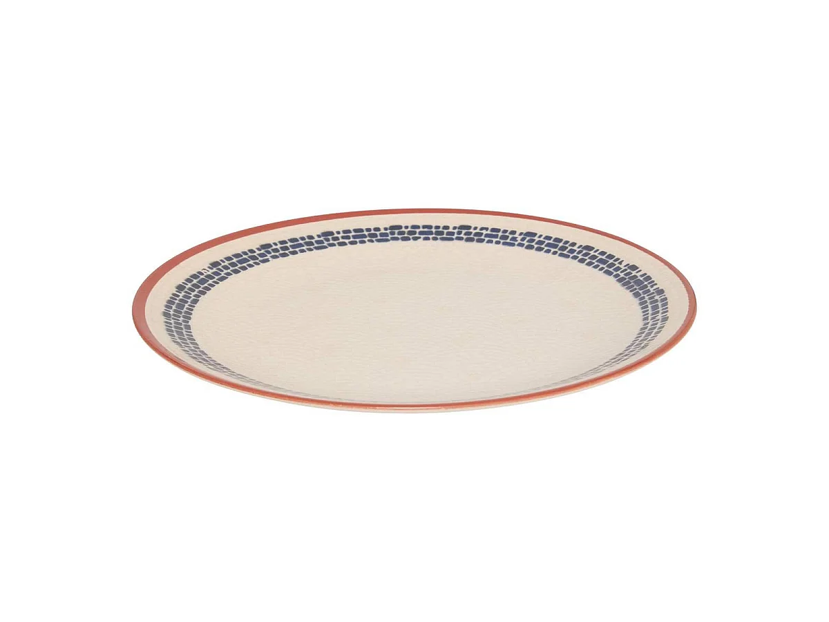 Lot de 6 Assiettes Plates "Morgane" 26cm Crème