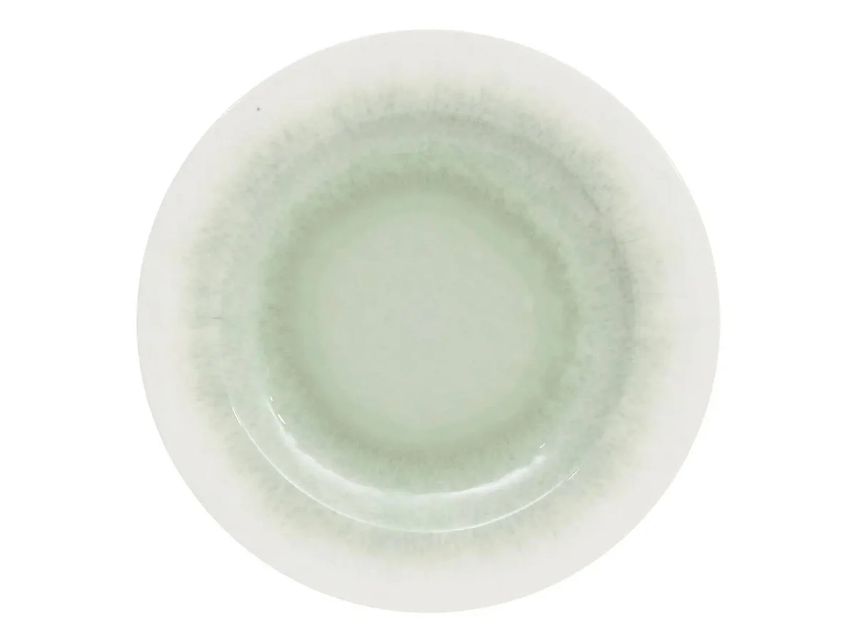 Lot de 6 Assiettes Plates "Clara" 28cm Vert