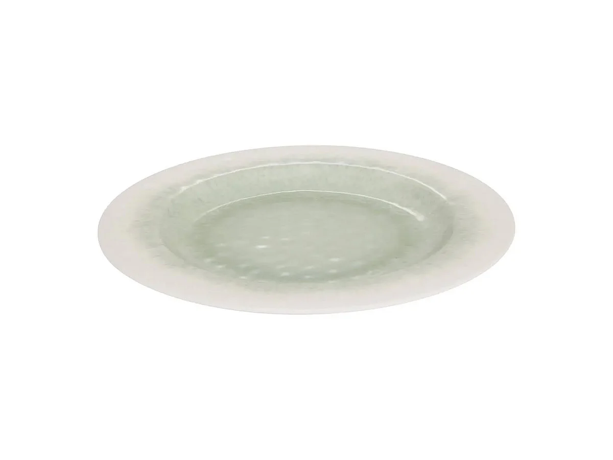 Lot de 6 Assiettes Plates "Clara" 28cm Vert