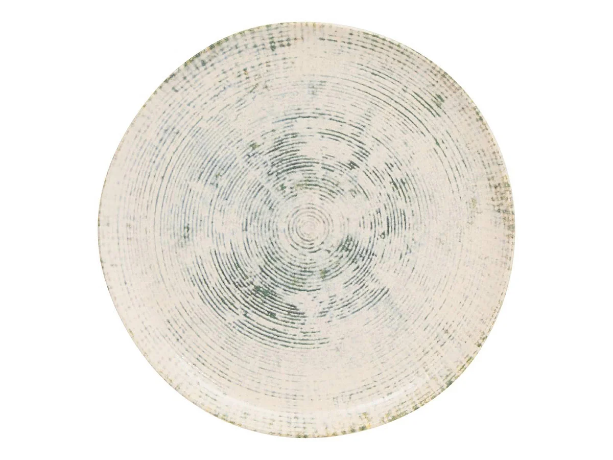 Lot de 6 Assiettes Plates "Ariane" 26cm Vert
