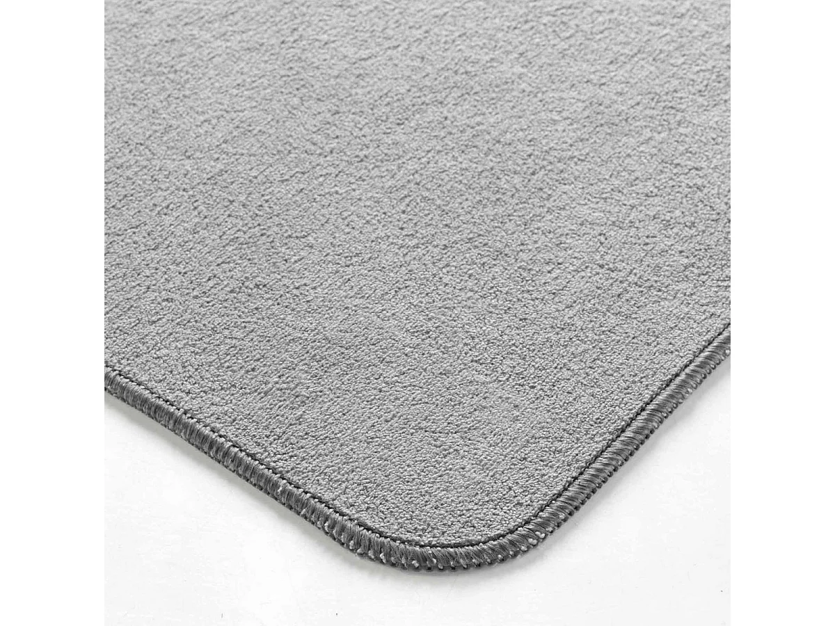 Tapis Tissé Velours "Carpetuni" 45x120cm Gris