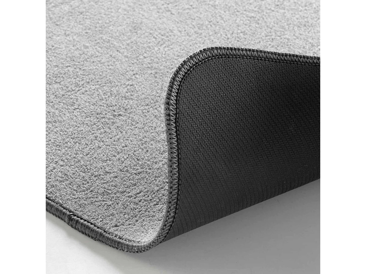 Tapis Tissé Velours "Carpetuni" 45x120cm Gris