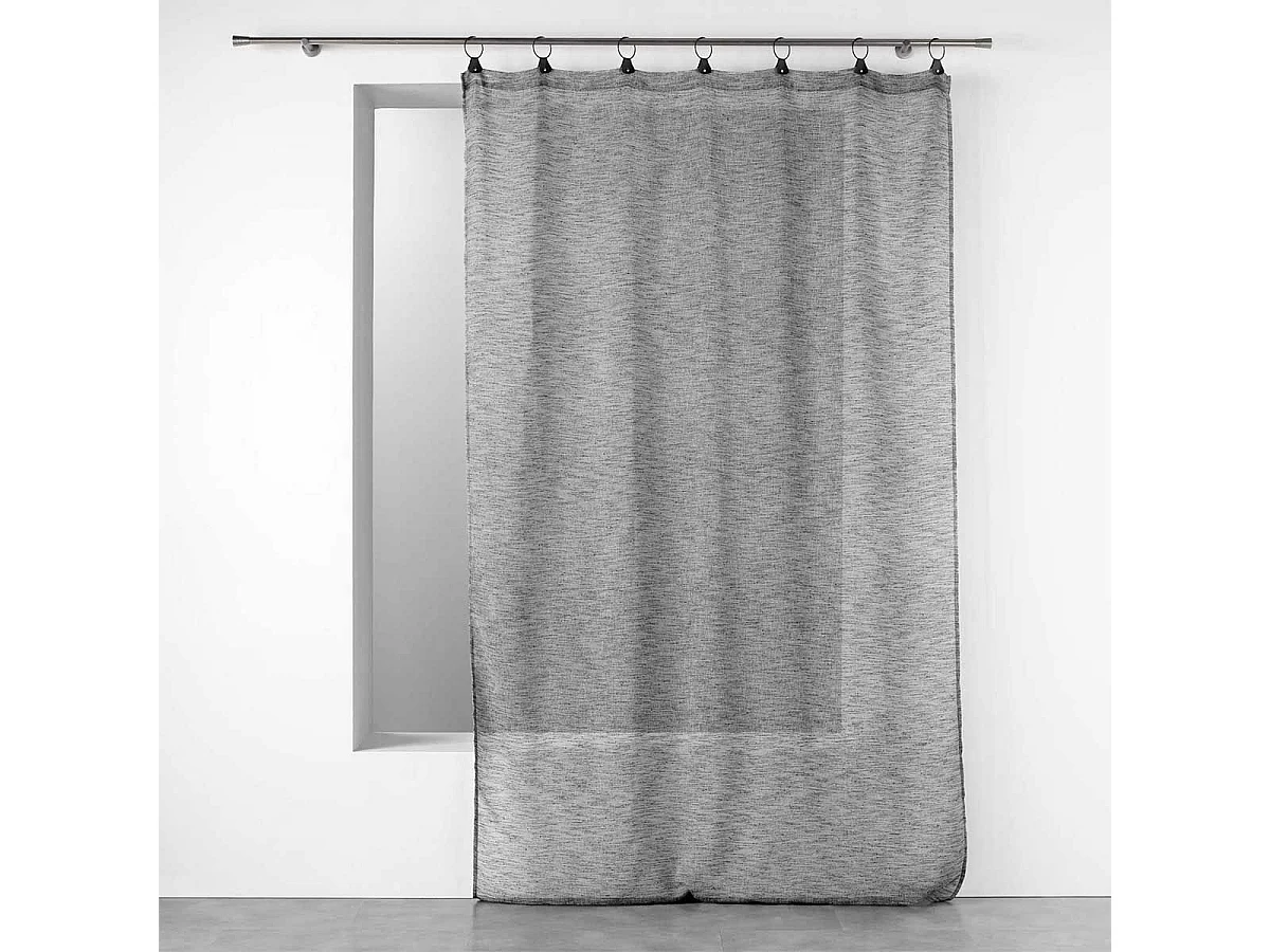 Rideau Voilage à Anneaux "Linka" 140x240cm Anthracite
