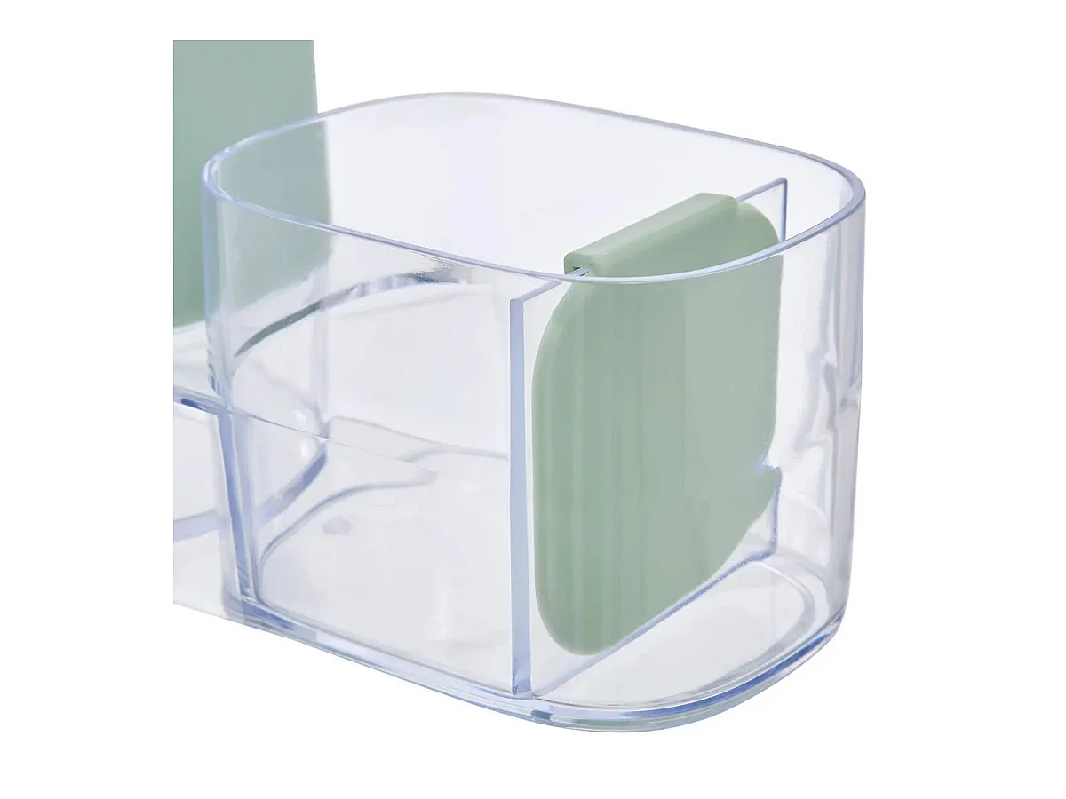 Distributeur de Savon & Organiseur d'Évier "Poly" 19cm Vert