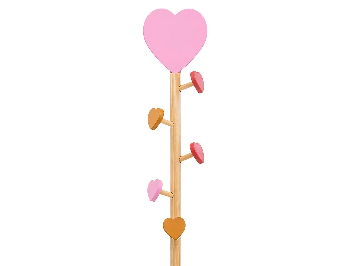 Porte-Manteau Enfant Cœur "Solea" 135cm Naturel
