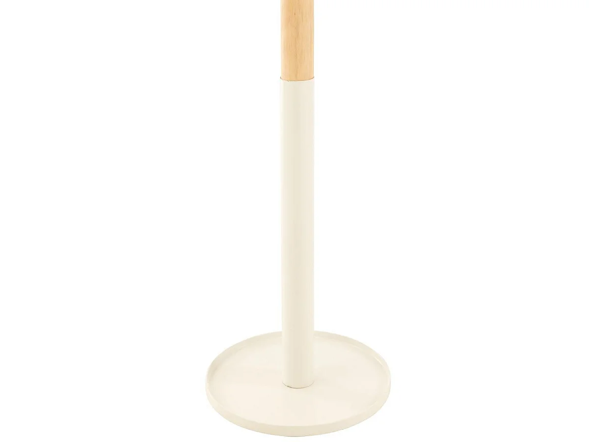 Porte-Manteau en Bois "Bali" 180cm Naturel & Blanc