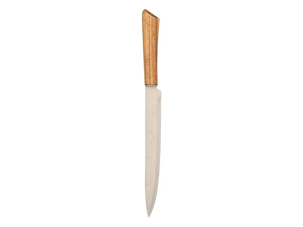 Bloc 5 Couteaux en Bois "Acacia" 36cm Marron