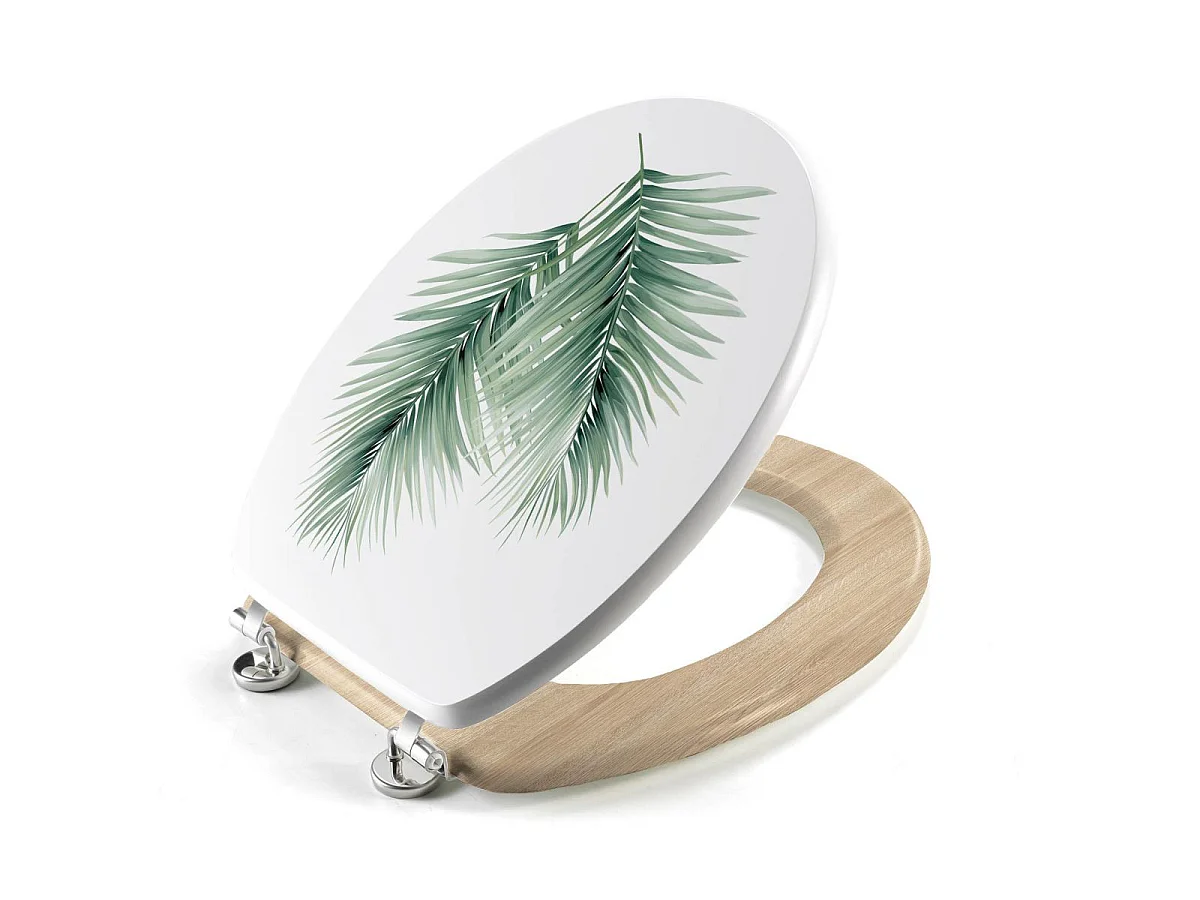 Abattant WC Déco "Havane" 46cm Blanc
