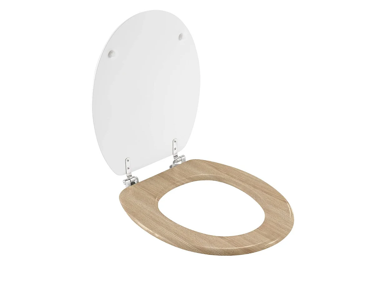 Abattant WC Déco "Havane" 46cm Blanc