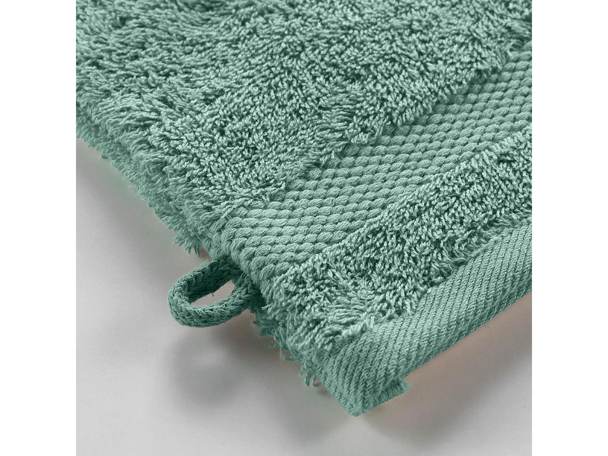 Lot de 2 Gants de Toilette "Elegance" 15x21cm Céladon