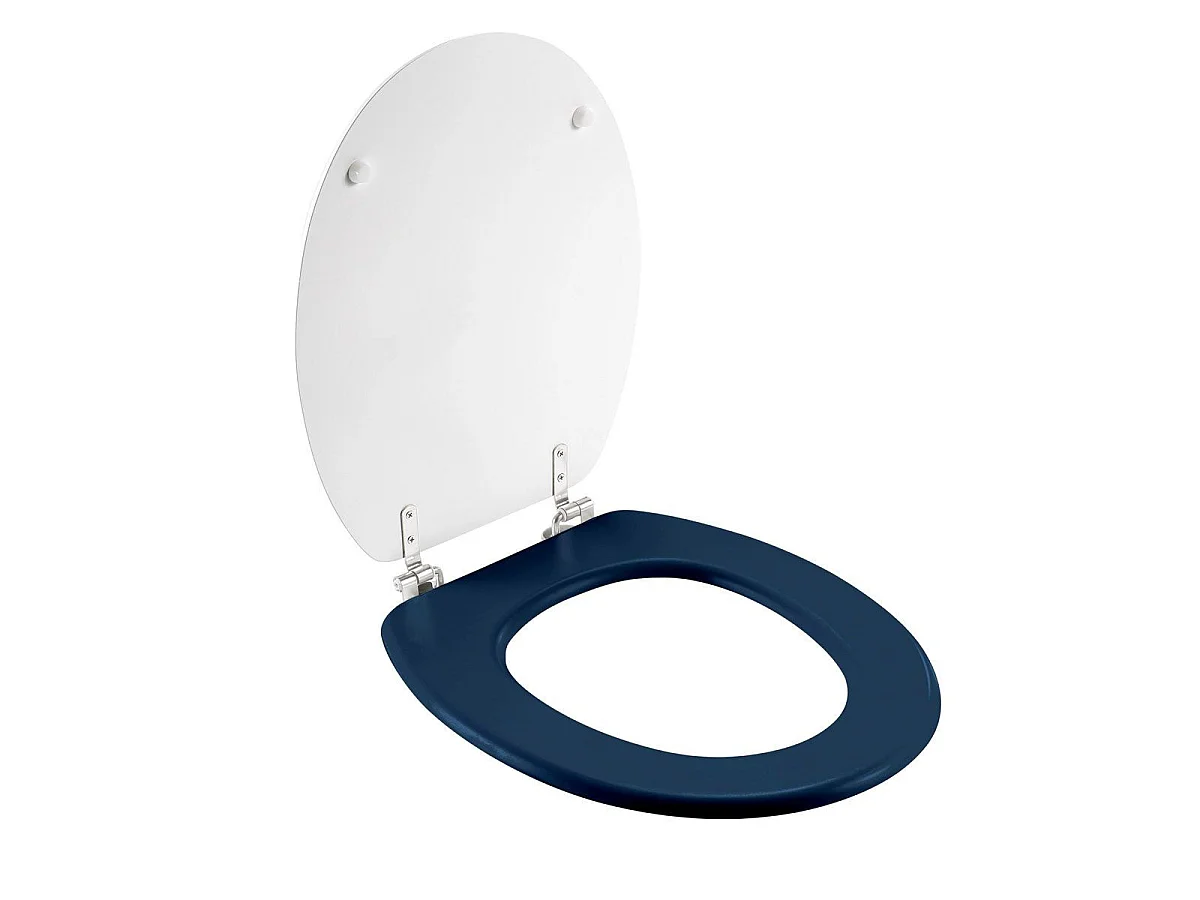 Abattant WC Imprimé "Labyrinthe" 46cm Blanc