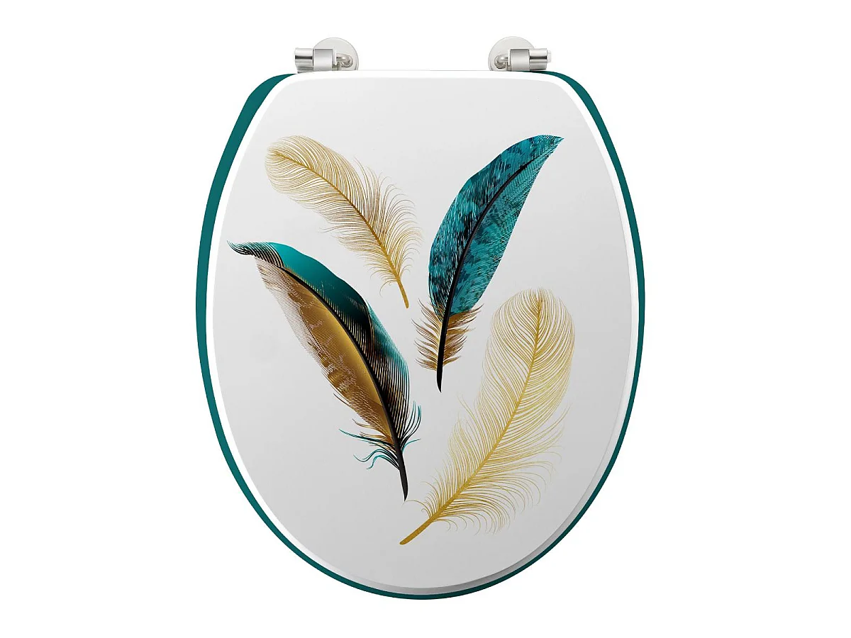 Abattant WC Déco "Plumiss" 46cm Multicolore