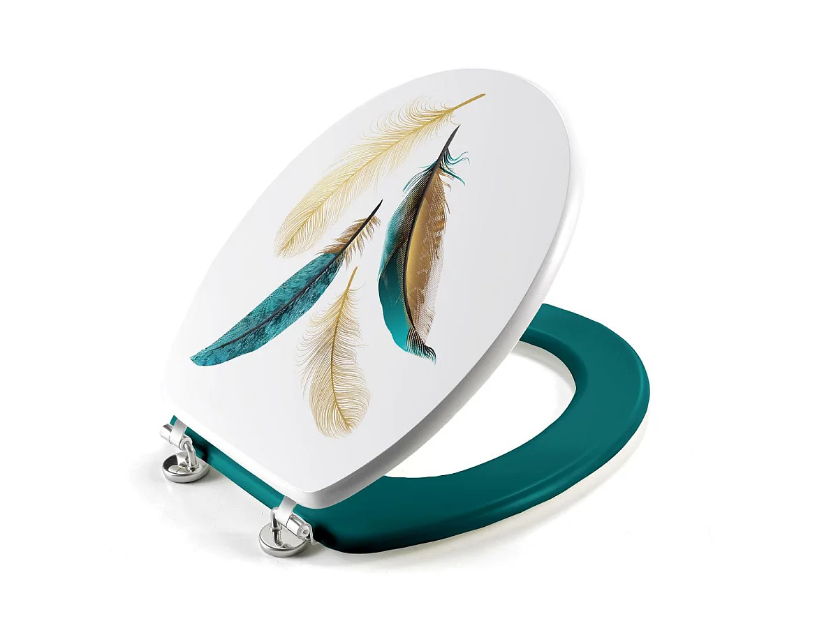 Abattant WC Déco "Plumiss" 46cm Multicolore