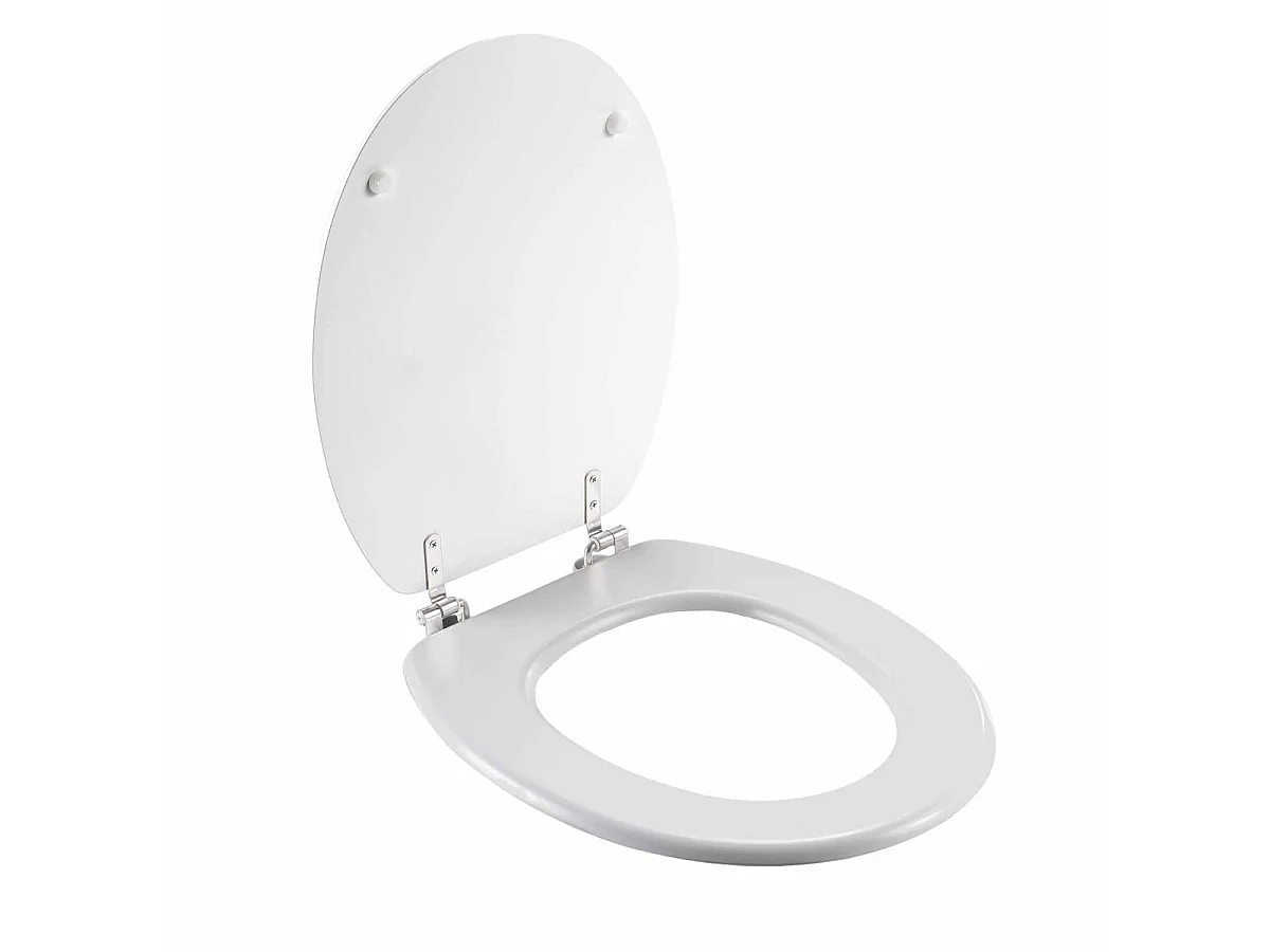 Abattant WC Imprimé "Effet Marbre" 46cm Blanc