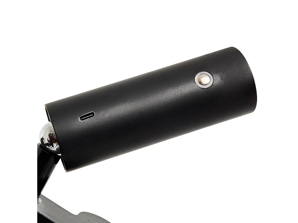 Lampe LED Pince "Sans fil" 20cm Noir