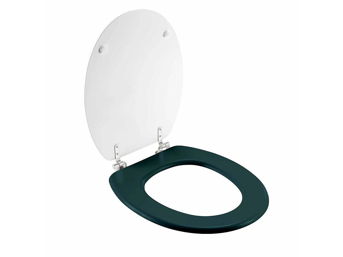 Abattant WC Imprimé "Ginkoblue" 45cm Vert Foncé