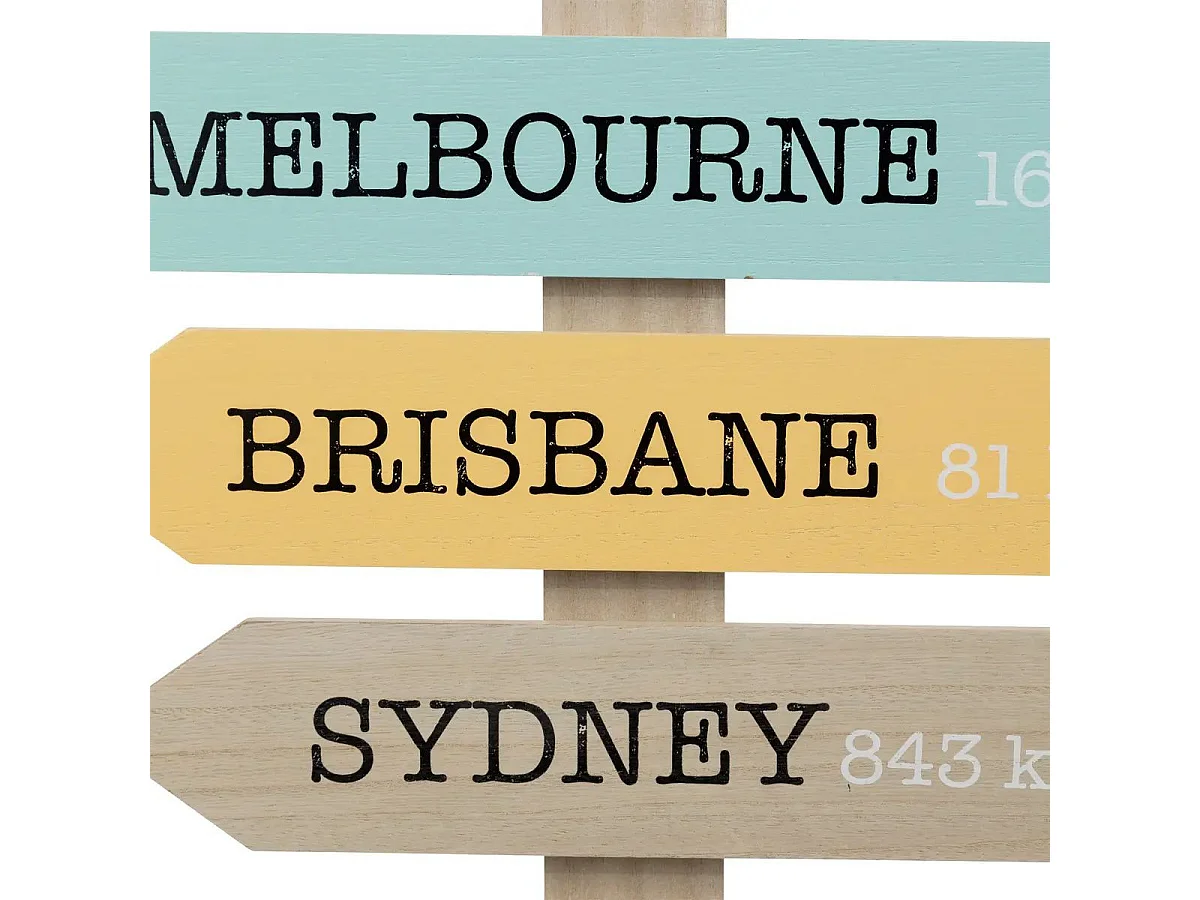 Décoration Murale Panneaux "Australie" 54cm Multicolore