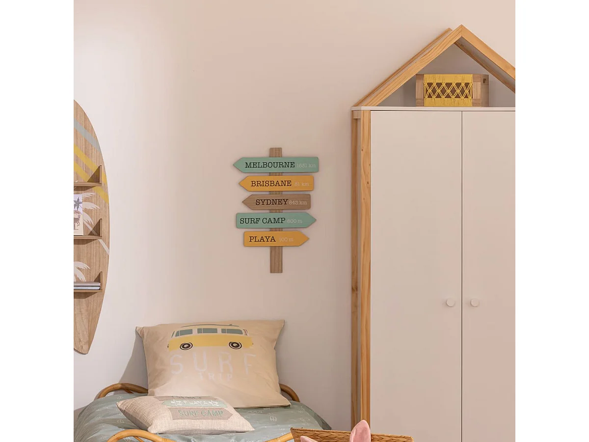 Décoration Murale Panneaux "Australie" 54cm Multicolore