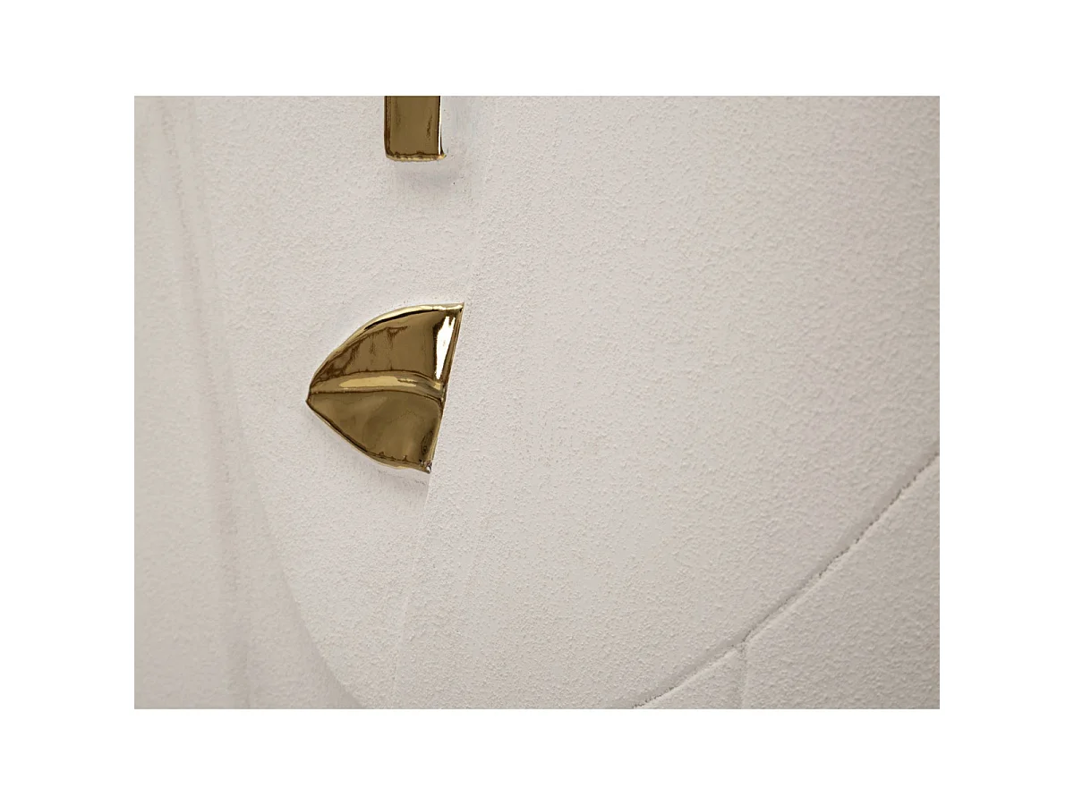Objet Mural Déco "Nairobi" 49cm Blanc