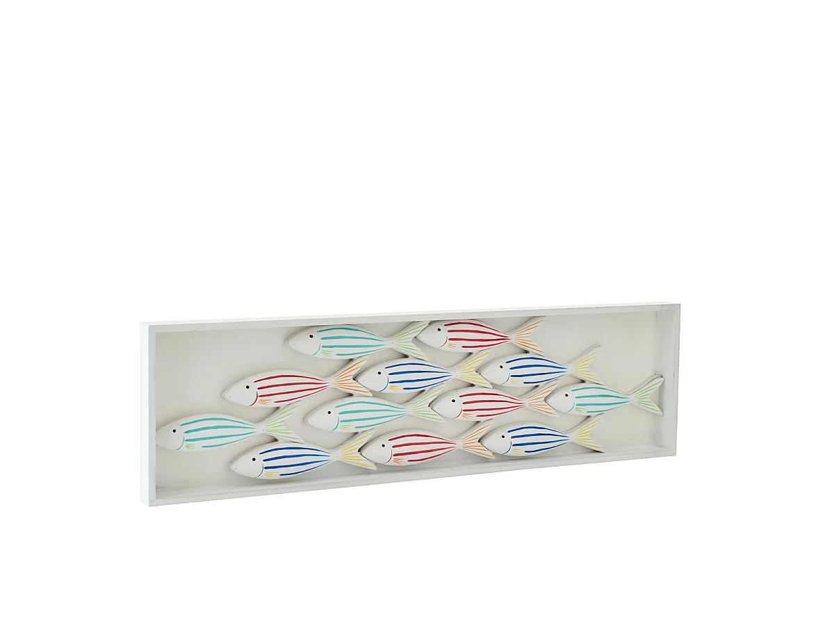 Déco Murale Poisson "Javier" 81cm Multicolore