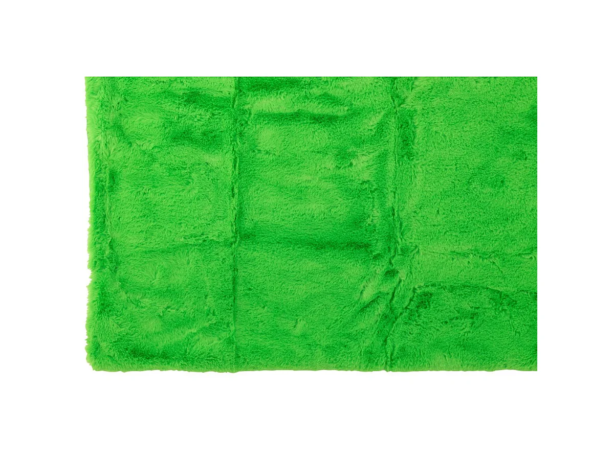 Plaid Imitation Fourrure "Cutie" 130x180cm Vert Fluo
