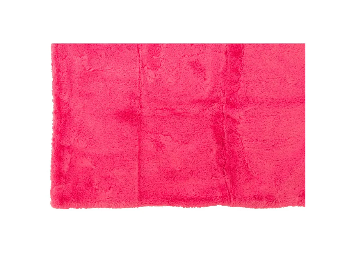 Plaid Imitation Fourrure "Cutie" 130x180cm Rose Fluo