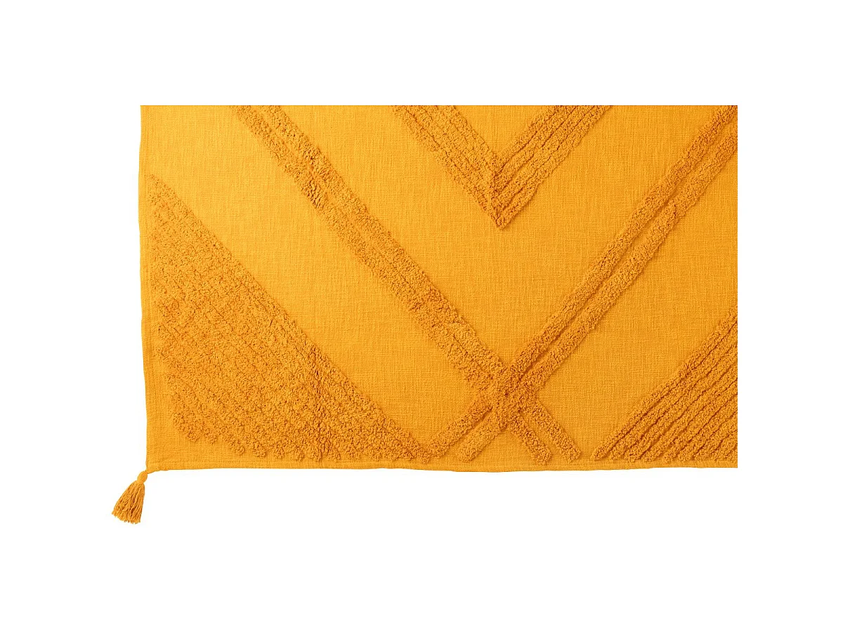 Plaid Tufté "Efren" 130x180cm Ocre