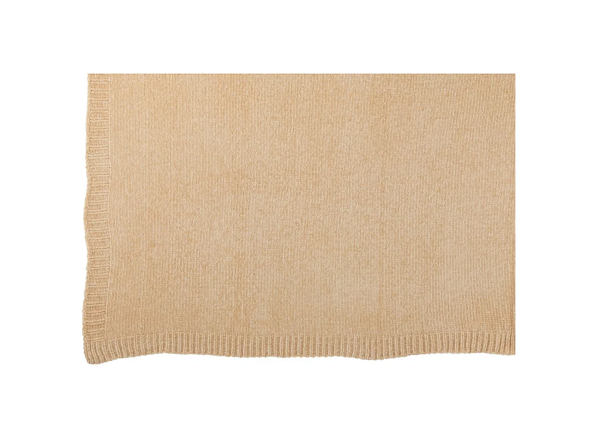 Plaid Uni Chenille "Bradly" 130x170cm Beige