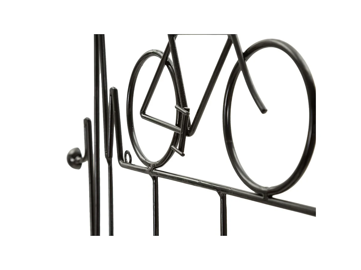 Patère Murale en Métal "Bicycle" 59cm Noir