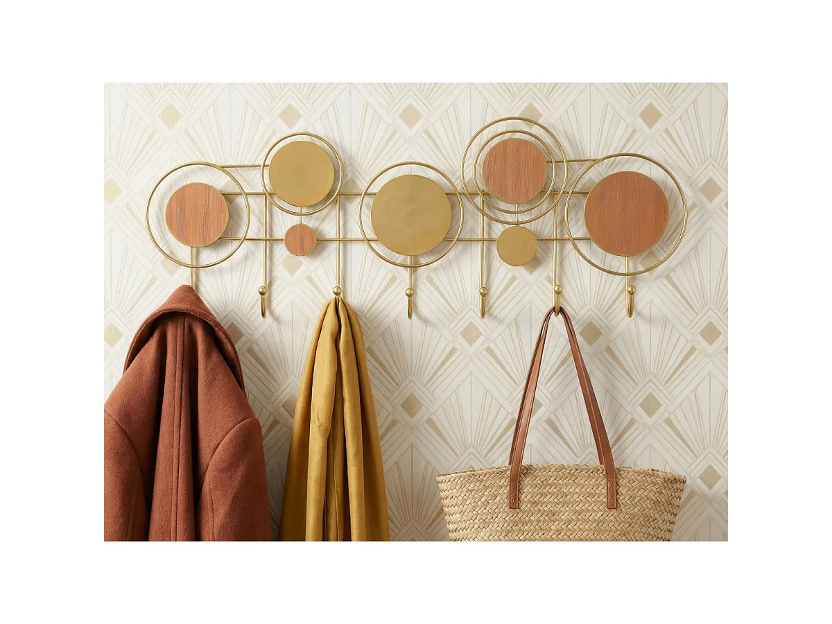Patère Murale en Métal "Thursday" 67cm Multicolore