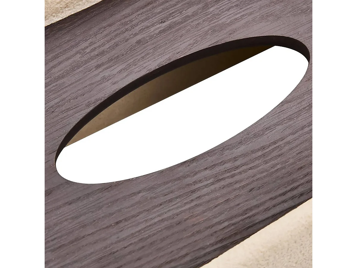 Boîte à Mouchoirs en Résine "Olea" 25cm Beige