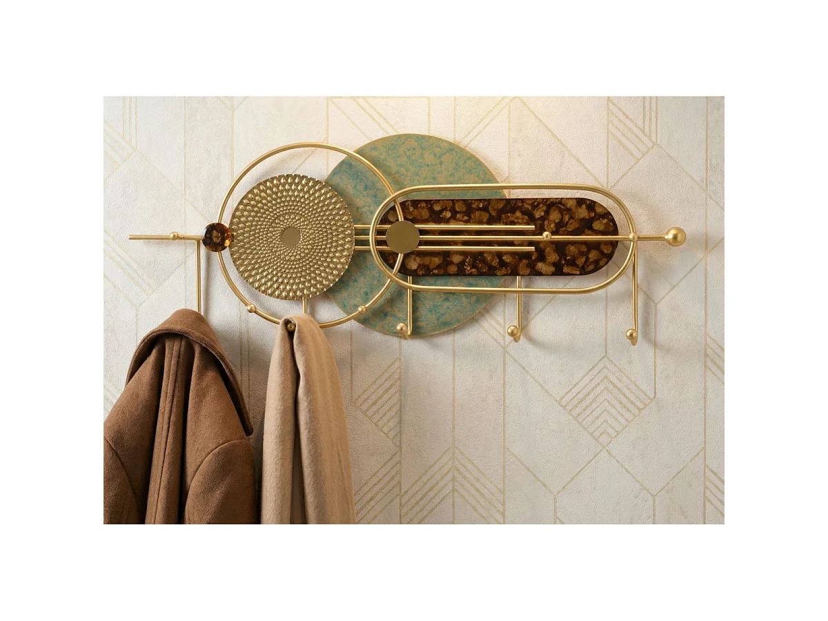 Patère Murale en Métal "Galaxy" 70cm Multicolore
