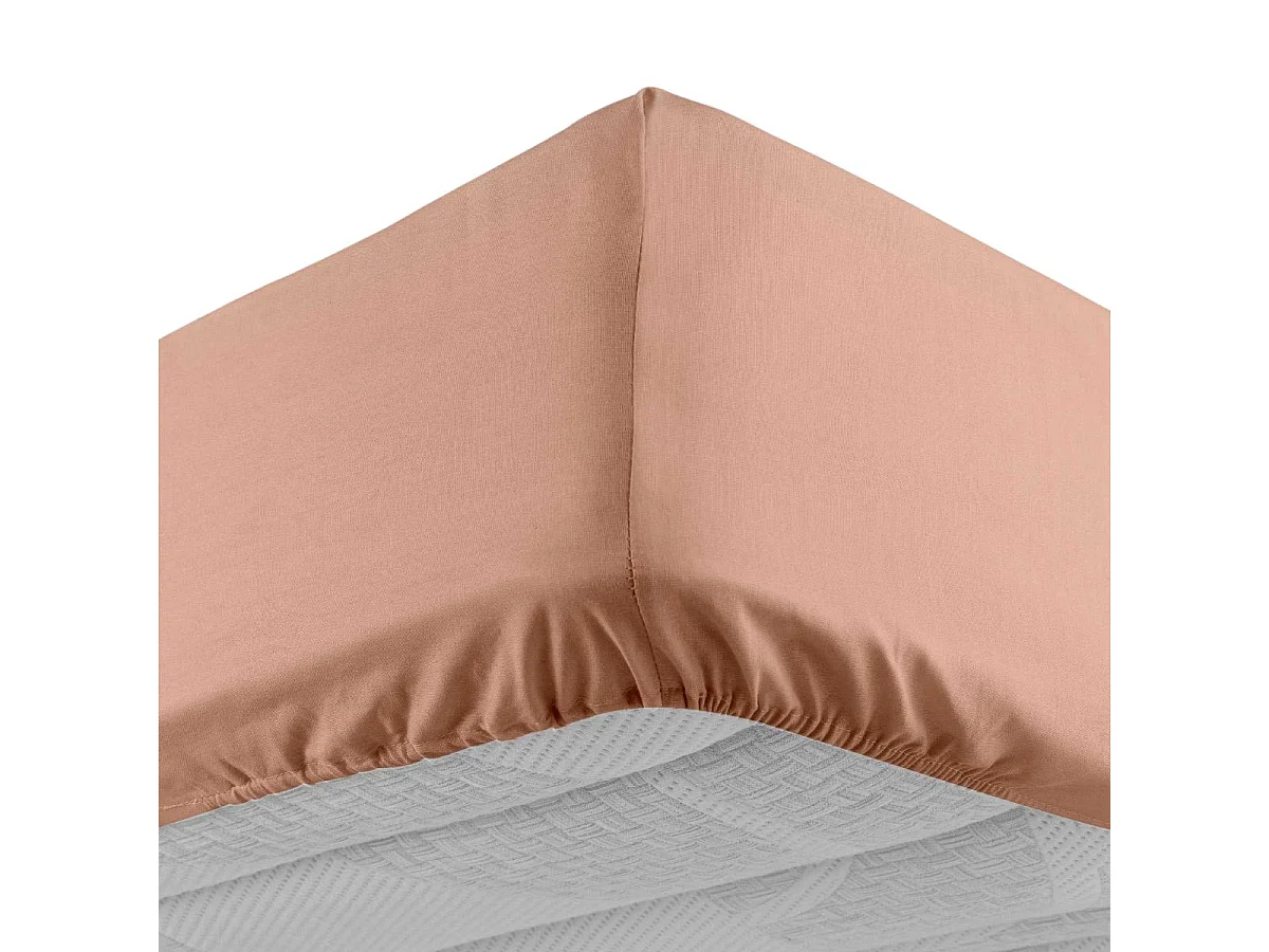 Drap Housse "Lina" 180x200cm Rose Blush