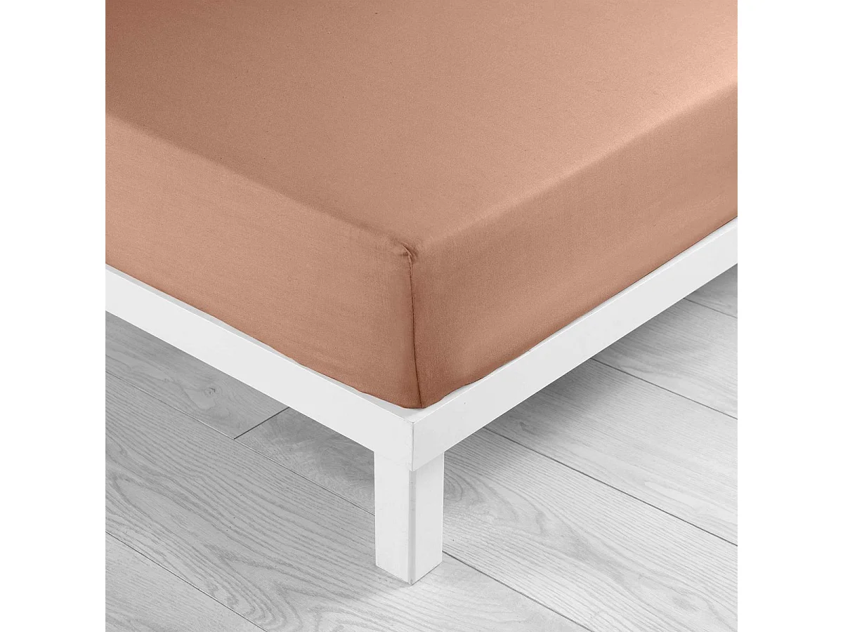 Drap Housse "Lina" 140x190cm Rose Blush