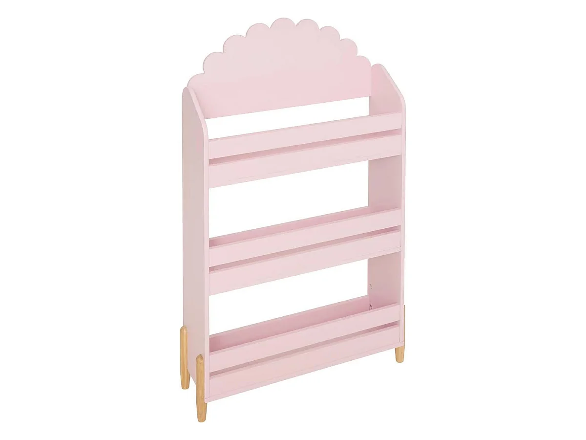Bibliothèque Enfant "Douceur" 100cm Rose
