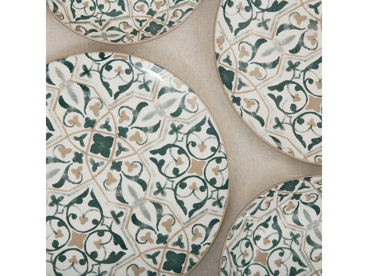 Service de Table 12 Pièces "Gaëlle" 26cm Multicolore