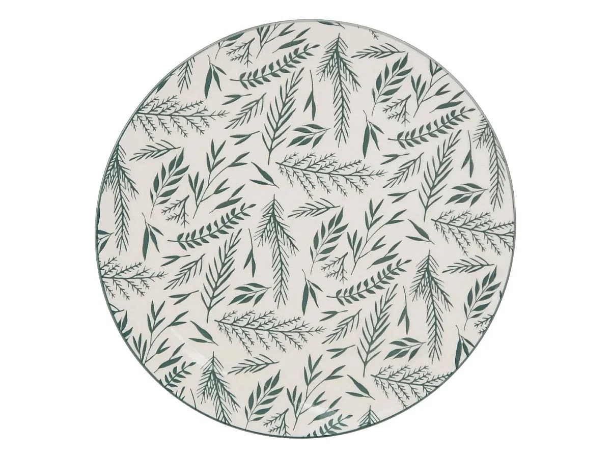 Service de Table 12 Pièces "Agathe" 26cm Vert