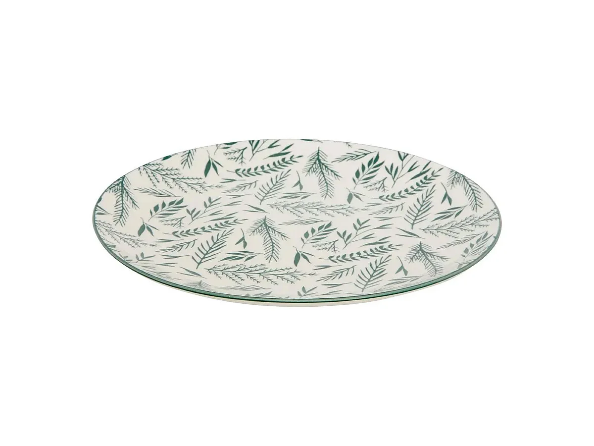 Service de Table 12 Pièces "Agathe" 26cm Vert