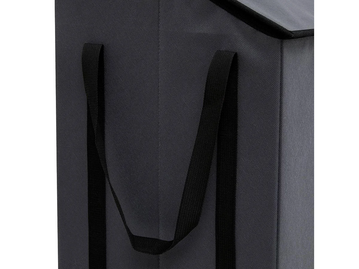 Panier à Linge en Tissu "Bicolore" 45L Gris