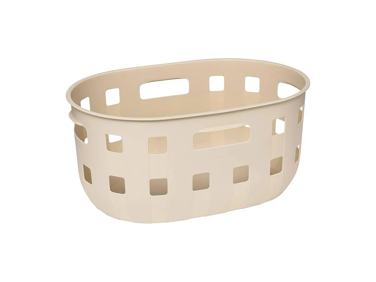 Corbeille à Linge Ajourée "Harmony" 50L Beige