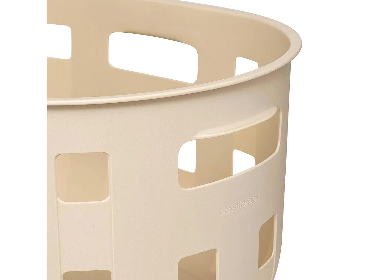 Corbeille à Linge Ajourée "Harmony" 50L Beige
