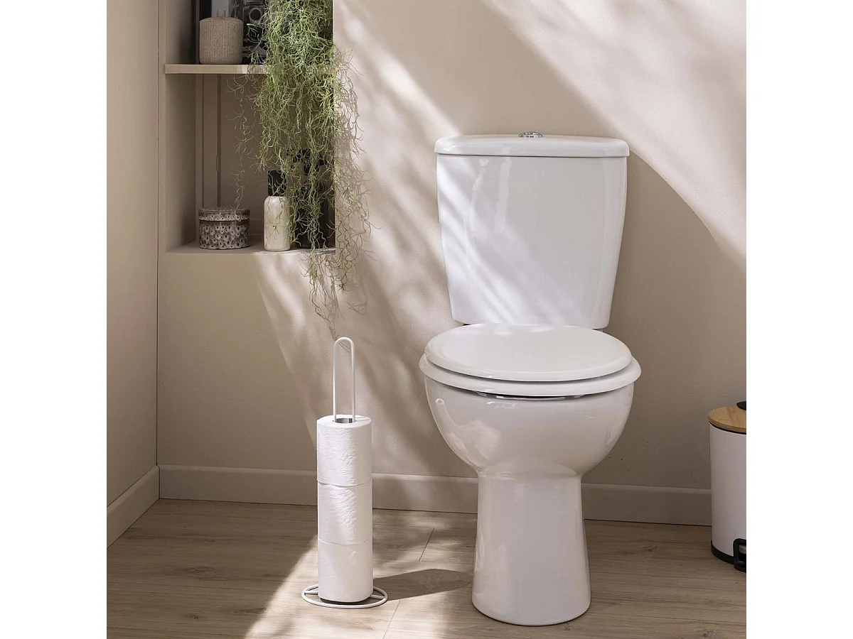 Réserve Papier WC Design "Filano" 43cm Blanc
