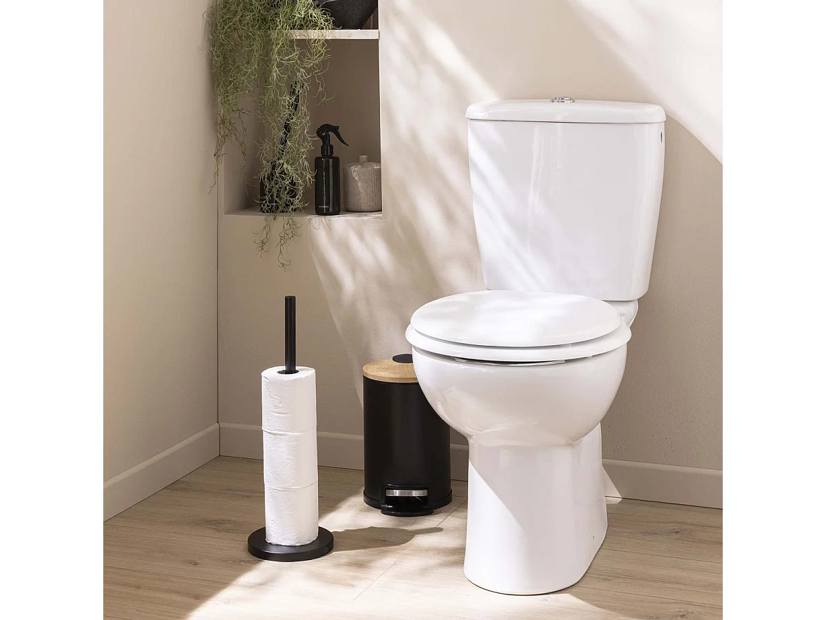 Réserve Papier WC "Filano" 43cm Noir
