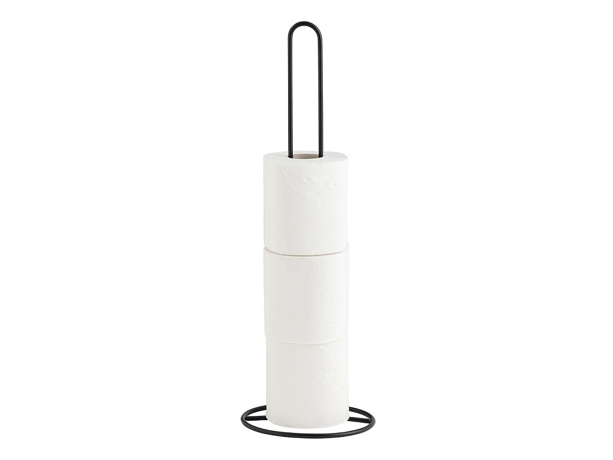 Réserve Papier WC Design "Filano" 43cm Noir