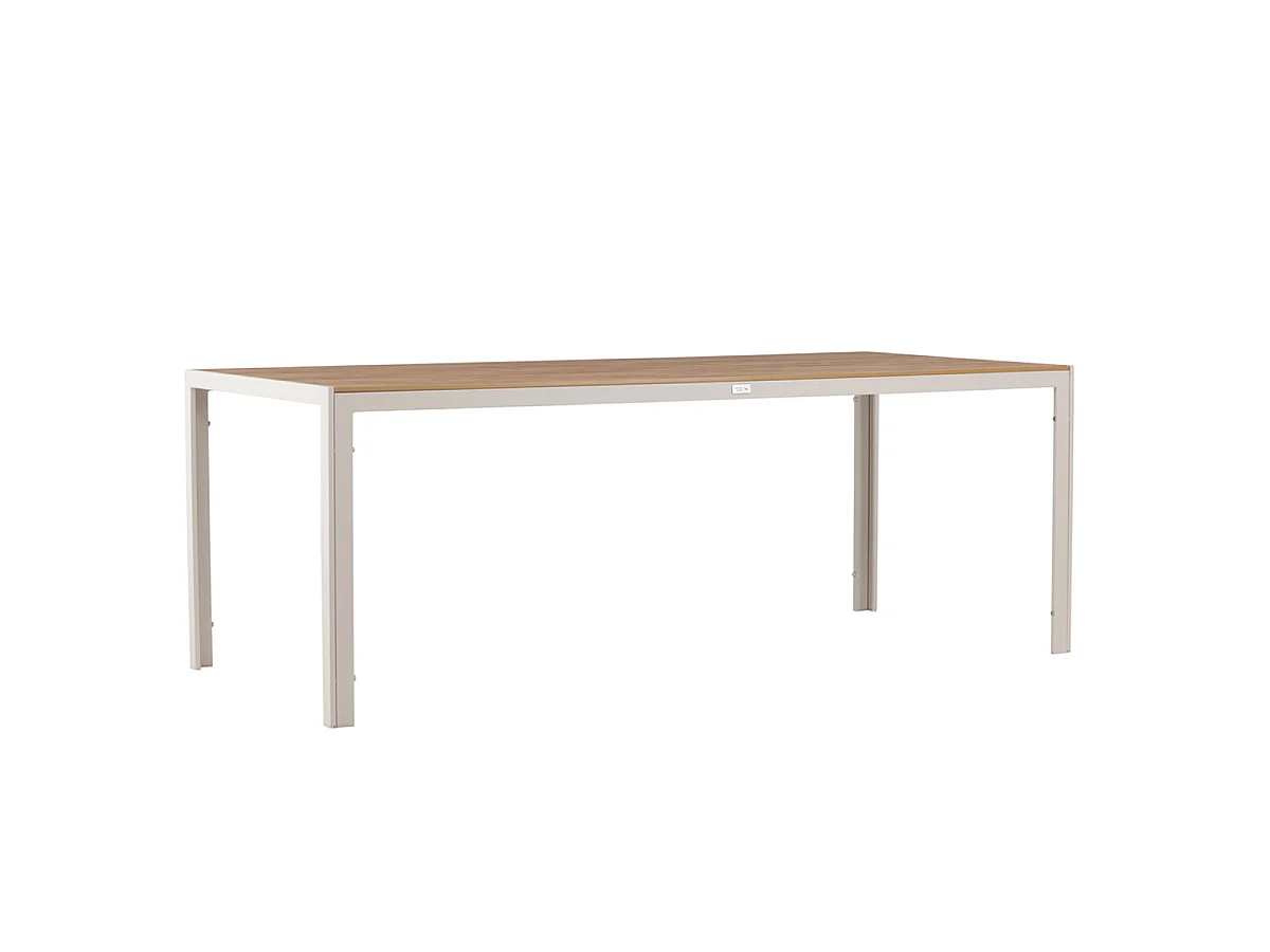 Table de Jardin "Break" 205cm Beige & Naturel