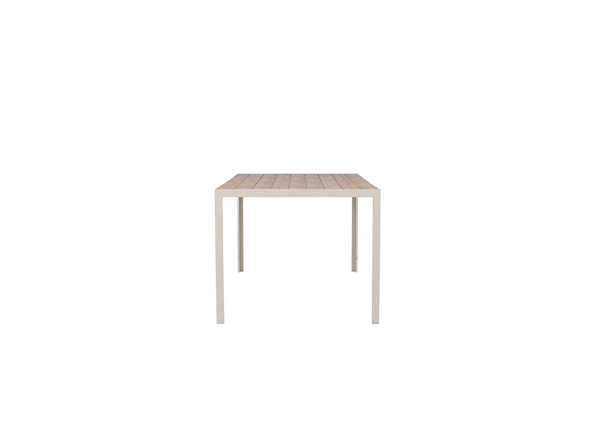 Table de Jardin "Break" 205cm Beige & Naturel