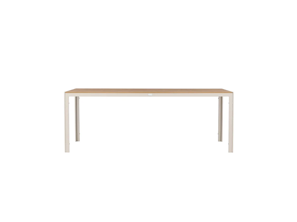 Table de Jardin "Break" 205cm Beige & Naturel